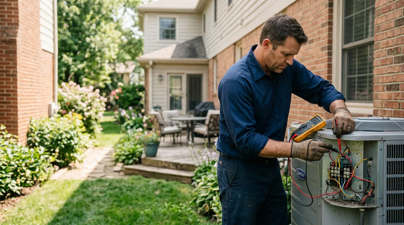 HVAC technician working near Fenton, MI